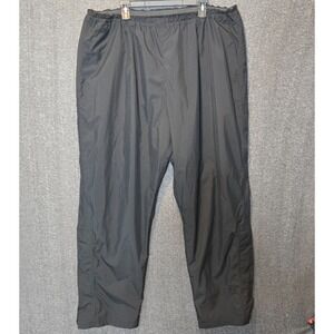 Footjoy DryJoys Golf Wind Rain Pants Ankle Zip Drawstring Black Men's XXL